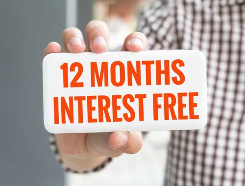 Divide your payments up to 12 months